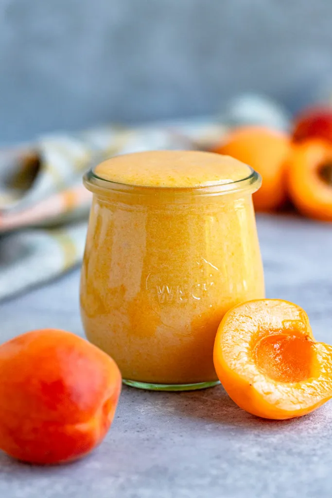 Apricot Curd with Fresh Apricots