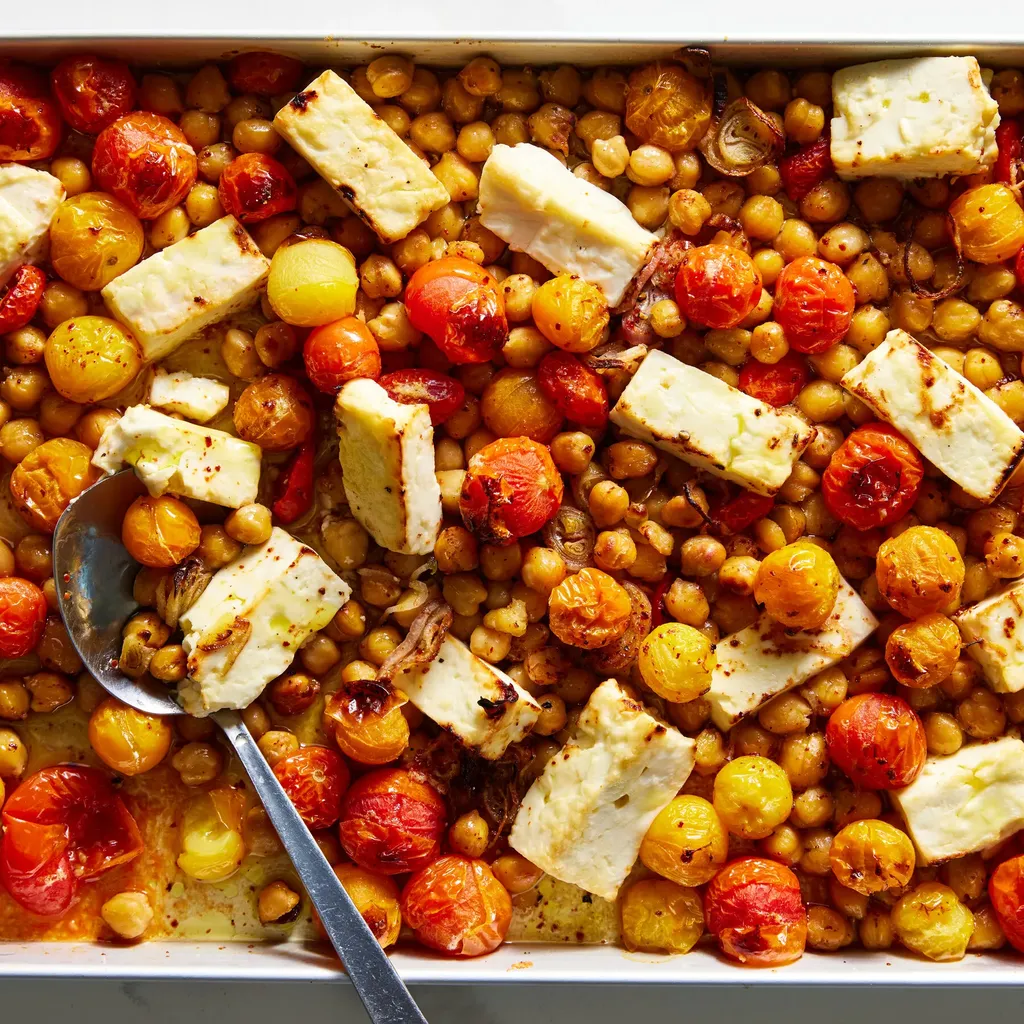 Sheet-Pan Feta With Chickpeas and Tomatoes (1)