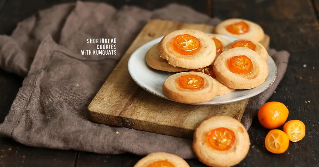 Shortbread Cookies with Kumquats
