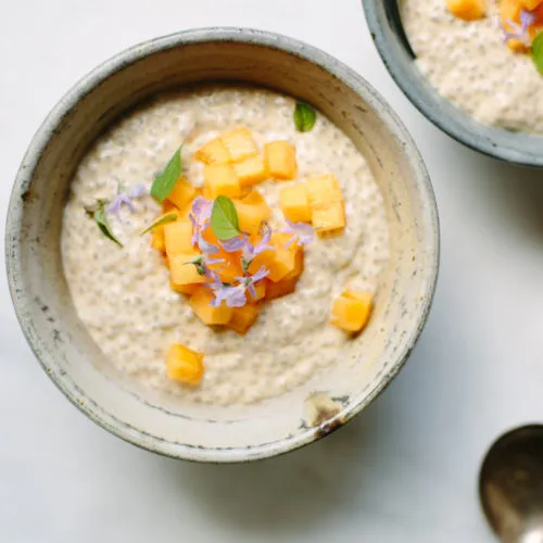 Persimmon + ginger chia pudding