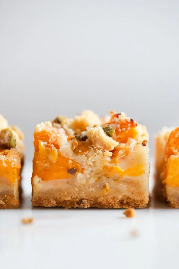 Roasted Apricot & Pistachio Bars